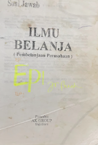 Image of Ilmu belanja (pembelanjaan perusahaan): soal jawab
