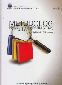 Image of Metodologi penelitian administrasi